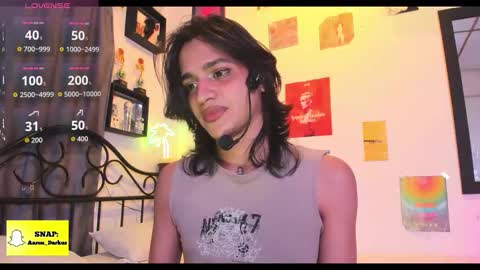 Snapshot of aaron_darkus chatting on October 13, 1:33 am Aaron  online show from October 13, 1:33 am