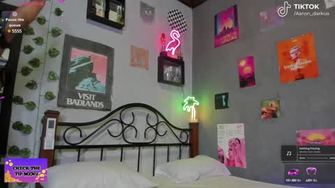 Snapshot of aaron_darkus chatting on December 9, 4:45 am Aaron  online show from December 9, 4:45 am