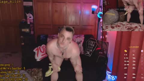 Gage Allin AKA Alpha Pussy online show from March 9, 7:48 pm