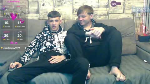 Max tall dark-haired guy with tattoos and Phil blond-haired online show from April 14, 2:11 am