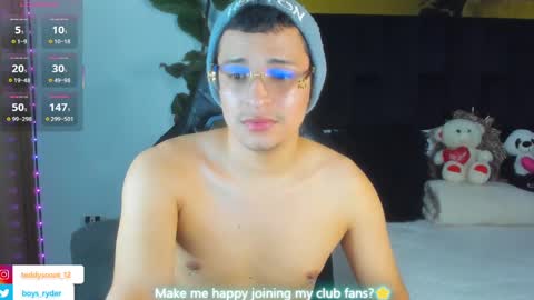 Snapshot of teddy_cowboy chatting on February 22, 8:07 am  Follow me on Twitter boys ryder and instagram teddyscoot 12  online show from February 22, 8:07 am