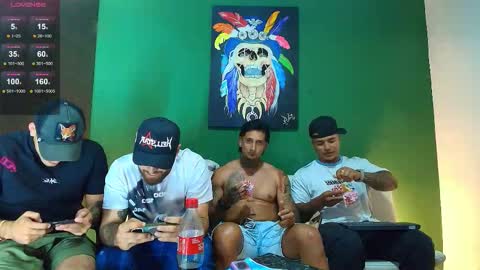 Snapshot of the_golden_boys chatting on October 23, 4:49 am SCOTT  THEO  KAMERON  GENDERSON online show from October 23, 4:49 am