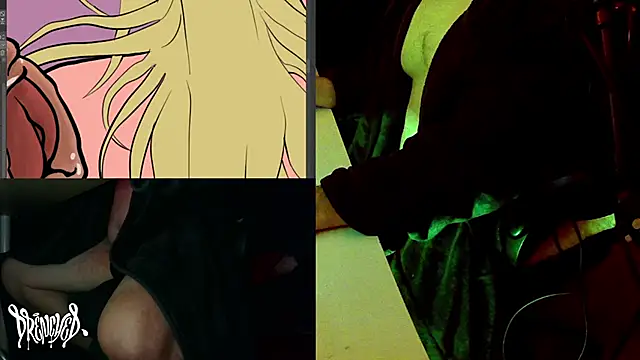 Snapshot of DrenchedArt chatting on March 1, 9:40 am DrenchedArt online show from March 1, 9:40 am