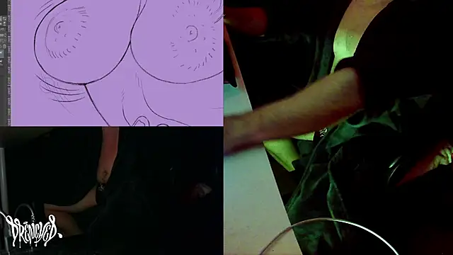 Snapshot of DrenchedArt chatting on December 11, 6:37 am DrenchedArt online show from December 11, 6:37 am