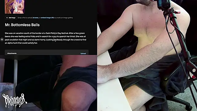 Snapshot of DrenchedArt chatting on March 18, 6:28 pm DrenchedArt online show from March 18, 6:28 pm