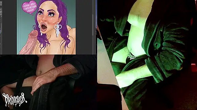 Snapshot of DrenchedArt chatting on December 24, 7:06 am DrenchedArt online show from December 24, 7:06 am