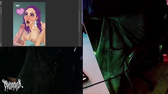 Snapshot of DrenchedArt chatting on December 23, 7:41 pm DrenchedArt online show from December 23, 7:41 pm