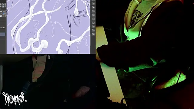 Snapshot of DrenchedArt chatting on February 4, 7:51 am DrenchedArt online show from February 4, 7:51 am