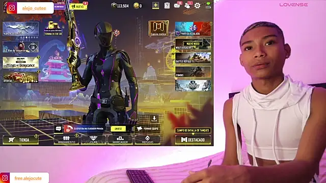 alejo cute online show from January 27, 2:57 pm