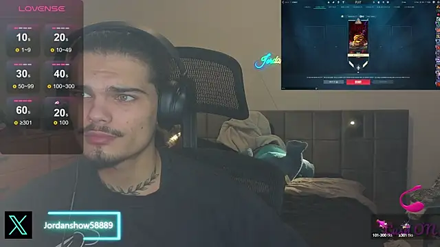 Snapshot of JordanShow chatting on January 10, 10:15 pm JordanShow online show from January 10, 10:15 pm