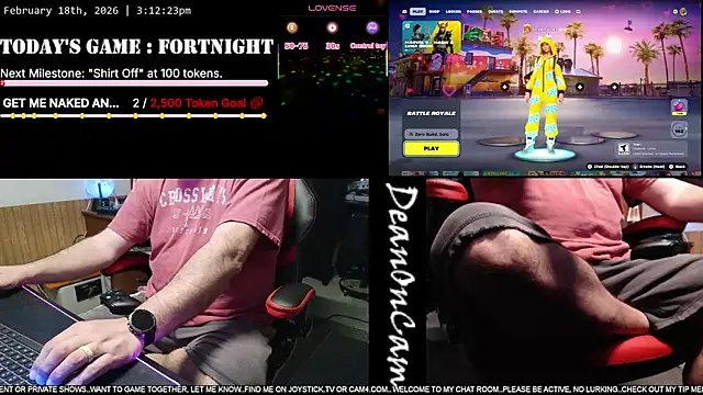 DeanonCam online show from February 18, 9:12 pm